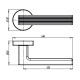 Дверная ручка Armadillo раздельная R.URB52.LINE