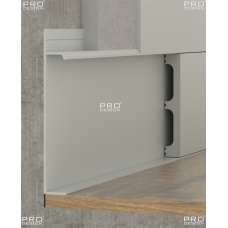 Плинтус скрытого монтажа Pro Design Universal 235 (анод. алюминий)