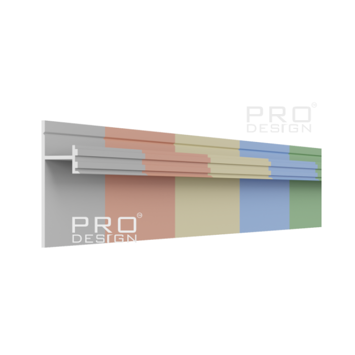 Теневой плинтус скрытого монтажа Pro Design крашенный по RAL